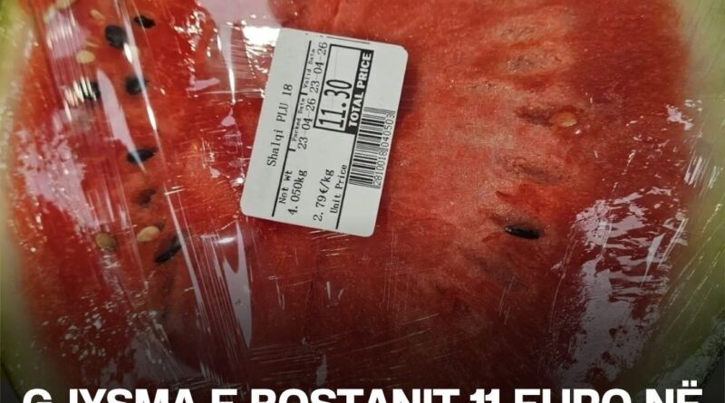 Gjysma e bostanit 11 euro në marketet e Kosovës