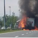 Tragjedi në autostradën A3 në Kroaci: Kamioni nga Maqedonia e Veriut shkrumbohet, shoferi humb jetën