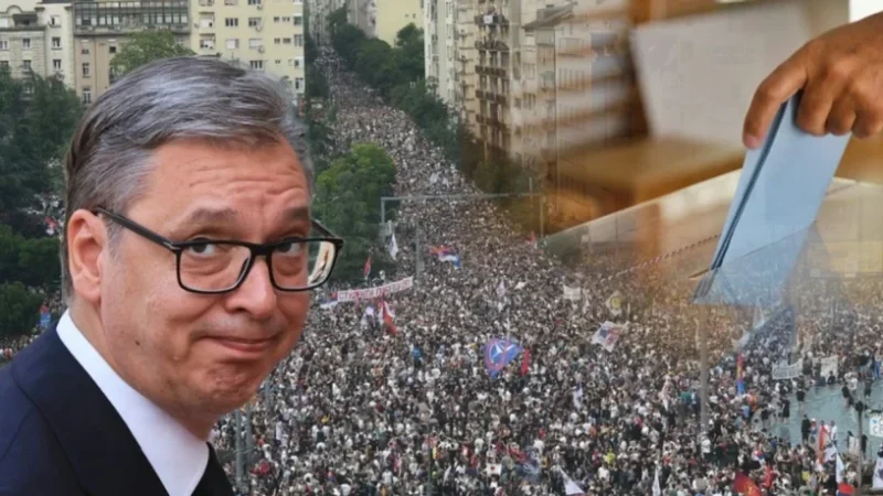 Sondazhi i ri në Serbi – Lista Studentore kalon SNS-në e Vuçiqit