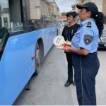 SPB Kumanovë me fushatë për transport të sigurt publik të udhëtarëve dhe nxënësve (FOTO)